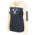 Women's Campus Heritage Byu Cougars Distressed Graphic Tee, Size: Xxl, Blue (navy)