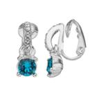 Dana Buchman Half Circle Clip On Drop Earrings, Women's, Blue
