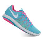 Nike Flex Fury 2 Grade School Girls' Running Shoes, Girl's, Size: 4, Dark Blue