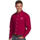 Men's Antigua Alabama Crimson Tide Dynasty Button Down Shirt, Size: Large, Red