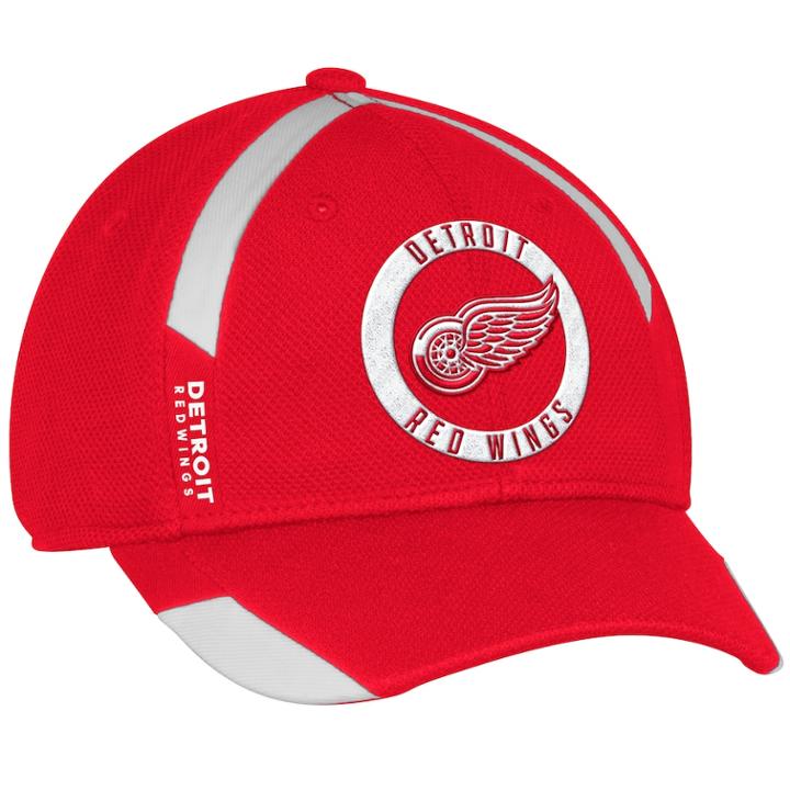 Adult Adidas Detroit Red Wings Practice Jersey Flex-fit Cap, Men's, Size: S/m