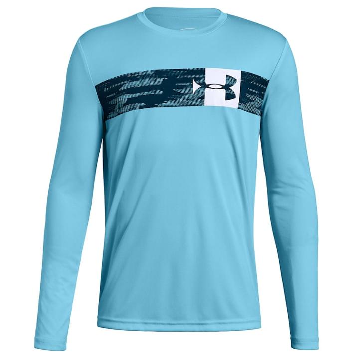 Boys 8-20 Under Armour Crossbar Tee, Size: Large, Turquoise/blue (turq/aqua)