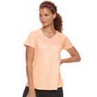 Women's Tek Gear&reg; Space Dye Base Layer Tee, Size: Large, Brt Orange