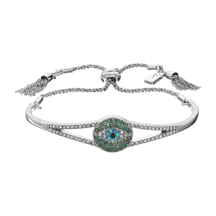 Simply Vera Vera Wang Simulated Crystal Evil Eye Slider Cuff Bracelet, Women's, Blue
