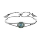 Simply Vera Vera Wang Simulated Crystal Evil Eye Slider Cuff Bracelet, Women's, Blue