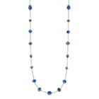 Croft & Barrow&reg; Long Beaded Station Necklace, Women's, Med Blue