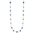 Croft & Barrow&reg; Long Beaded Station Necklace, Women's, Med Blue