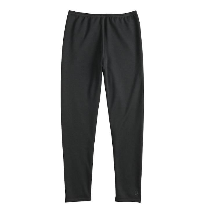 Girls 4-16 Cuddl Duds Plush Leggings, Size: 14-16, Black