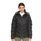 Women's Columbia Icy Heights Hooded Down Puffer Jacket, Size: Small, Grey (charcoal)