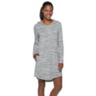 Women's Zeroxposur Devotion Hooded Space-dye Dress, Size: Large, Grey