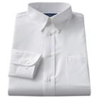 Big & Tall Croft & Barrow&reg; Classic-fit Solid Broadcloth Button-down Collar Dress Shirt, Men's, Size: 22 36/7t, White