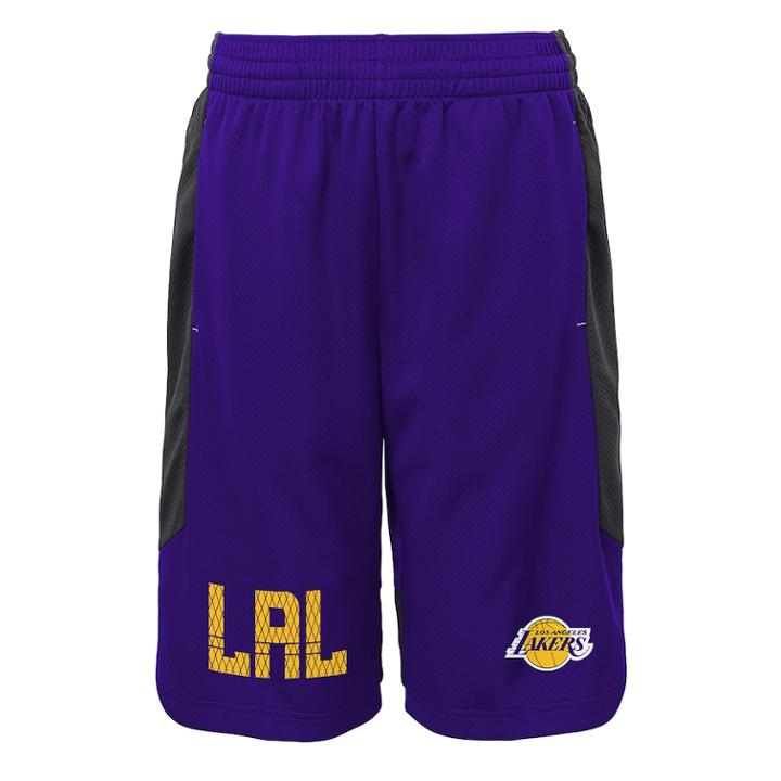 Boys 8-20 Los Angeles Lakers Jump Ball Shorts, Size: M 10-12, Purple