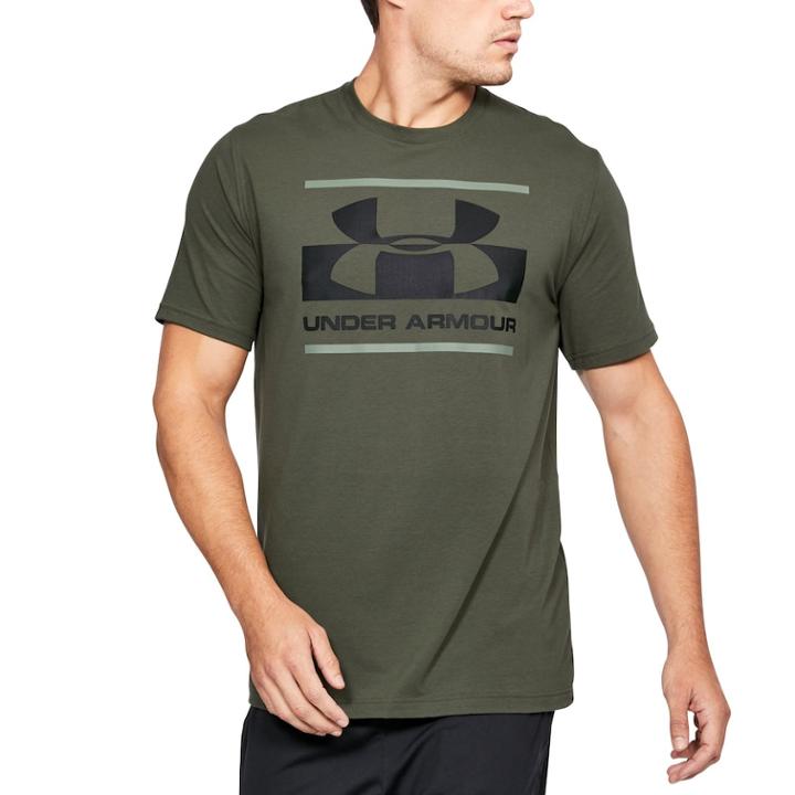 Men's Under Armour Block Logo Tee, Size: Xxl, Lt Green