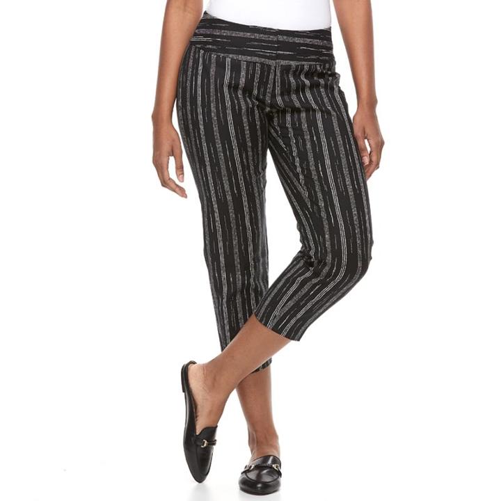 Women's Apt. 9&reg; Torie Modern Fit Capri Dress Pants, Size: 8, Oxford