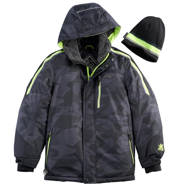 Boys 8-20 Zeroxposur Snowboard Jacket, Size: Small, Grey (charcoal)