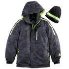 Boys 8-20 Zeroxposur Snowboard Jacket, Size: Small, Grey (charcoal)