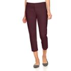 Women's Apt. 9&reg; Torie Modern Fit Capri Dress Pants, Size: 8, Dark Red