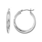 Dana Buchman Double Hoop Earrings, Women's, Silver