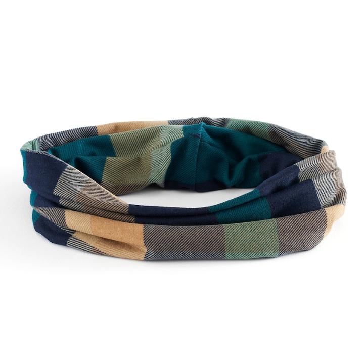Mudd&reg; Checkered Head Wrap, Green