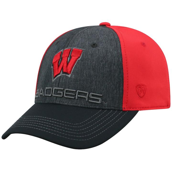 Adult Top Of The World Wisconsin Badgers Reach Cap, Men's, Med Grey