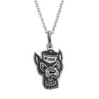 Fiora Sterling Silver North Carolina State Wolfpack Team Logo Pendant Necklace, Women's, Size: 16, Grey