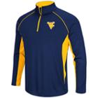 Men's Campus Heritage West Virginia Mountaineers Airstream Quarter-zip Top, Size: Medium, Blue Other