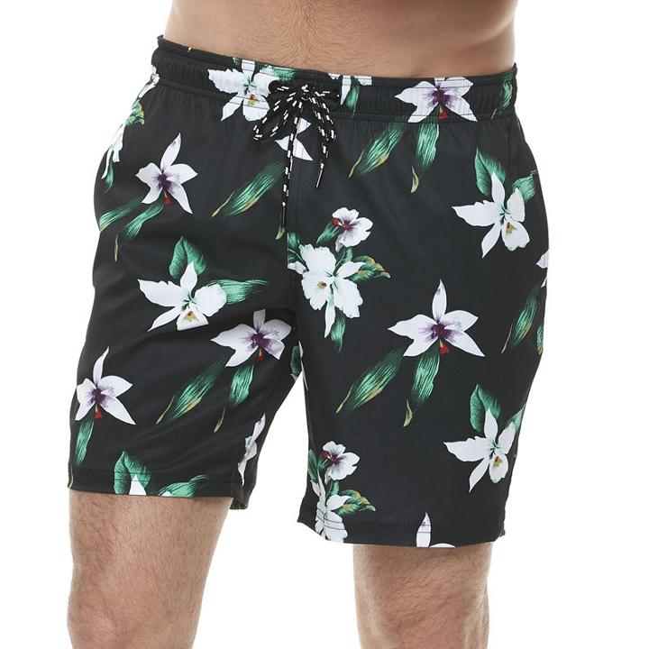 Men's Marc Anthony Slim-fit Stretch Swim Trunks, Size: 32, Oxford