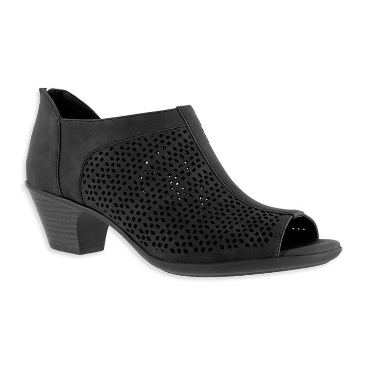 Easy Street Steff Women's Peep Toe Shoes, Size: Medium (6.5), Black