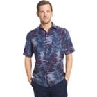 Men's Van Heusen Classic-fit Oasis Crosshatch Button-down Shirt, Size: Small, Med Blue