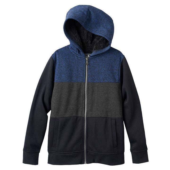 Boys 8-20 Urban Pipeline&reg; Colorblock Fleece Hoodie, Boy's, Size: Large, Blue (navy)