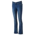 Juniors' Hydraulic Flap-pocket Slim Bootcut Jeans, Girl's, Size: 7 Avg/reg, Blue