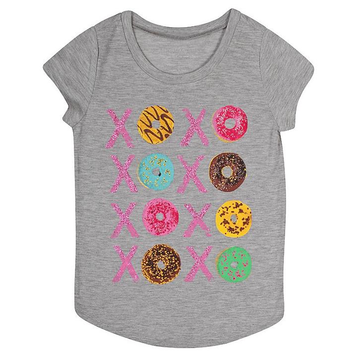 Girls 7-16 & Plus Size Harper & Elliott Rounded-hem Food Graphic Tee, Girl's, Size: Xs, Light Grey
