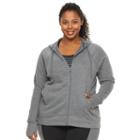 Plus Size Tek Gear&reg; Fleece Hoodie, Women's, Size: 1xl, Med Grey