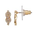 Lc Lauren Conrad Simulated Crystal Nickel Free Infinity Stud Earrings, Women's, Gold