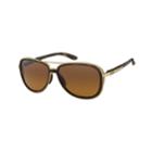 Oakley Split Time Oo4129 58mm Aviator Gradient Polarized Sunglasses, Women's, Brown