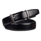 Men's Exact Fit Dress Belt, Size: 48, Black