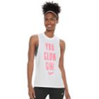 Women's Nike Dry Training You Glow Girl Graphic Tank, Size: Xl, White