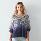 Women's Sonoma Goods For Life&trade; Crinkle Popover Top, Size: Xxl, Light Blue