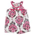 Girls 4-8 Carter's Print Fringe Tank Top, Size: 7, Ovrfl Oth