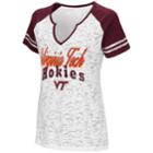 Women's Campus Heritage Virginia Tech Hokies Notch-neck Raglan Tee, Size: Xl, White Oth