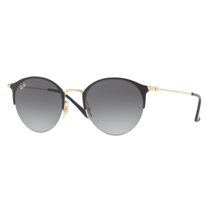 Ray-ban Rb3578 50mm Semi-rimless Round Gradient Sunglasses, Women's, Gold