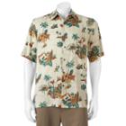 Men's Batik Bay Tropical Casual Button-down Shirt, Size: Xl, Natural