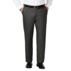 Big & Tall J.m. Haggar Premium Classic-fit Stretch Sharkskin Flat-front Dress Pants, Men's, Size: 48x29, Dark Grey