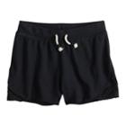 Girls 7-16 So&reg; Crochet Trim Shorts, Size: 14, Black