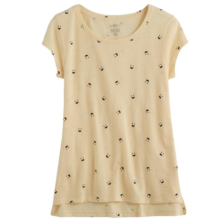 Girls 7-16 & Plus Size So&reg; Core Tee, Size: 18 1/2, Lt Yellow