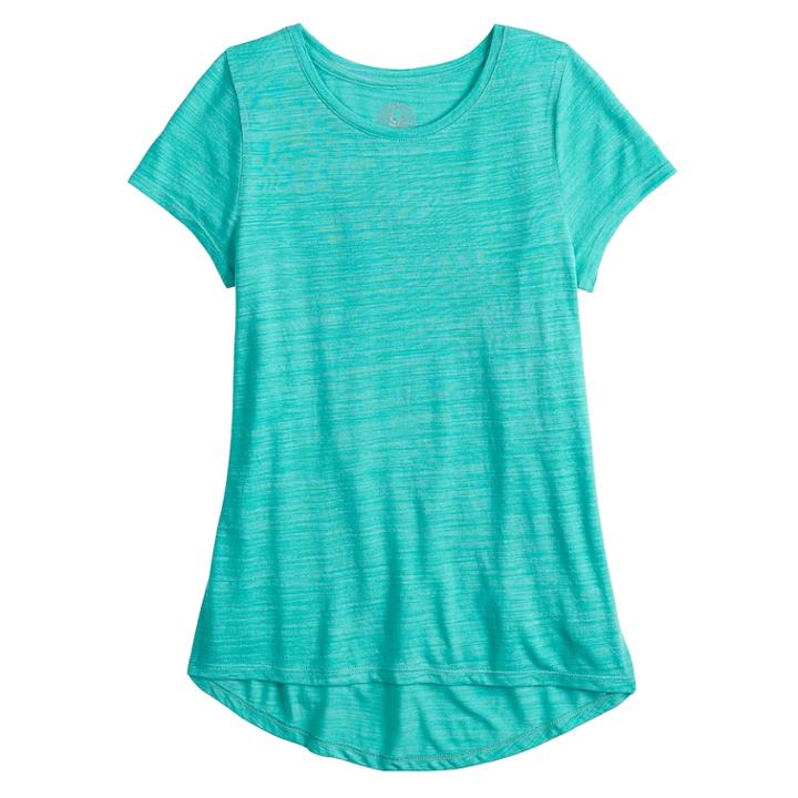 Plus Size Girls 7-16 So&reg; Short Sleeve Tunic Tee, Size: 16 1/2, Med Blue