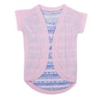 Girls 7-16 & Plus Size Harper & Elliott Graphic Tee & Cocoon Cardigan Set, Girl's, Size: Xs, Pink Other