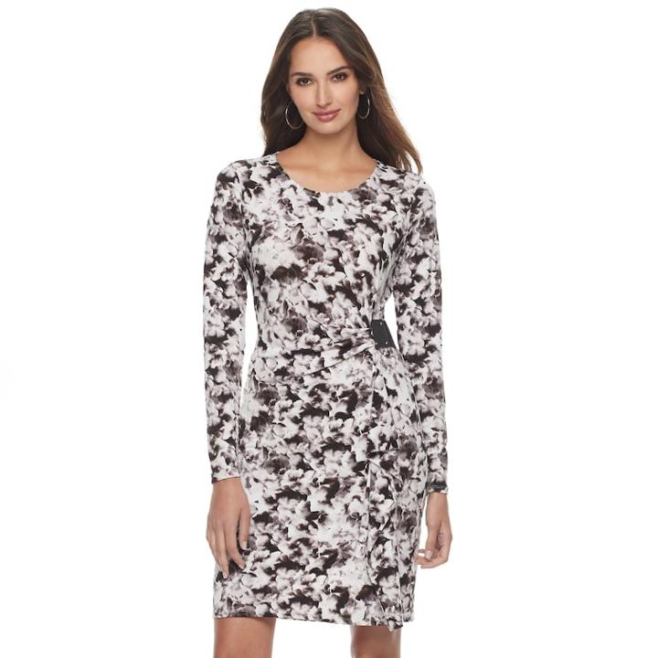 Women's Jennifer Lopez Ruched Sheath Dress, Size: Xl, Oxford