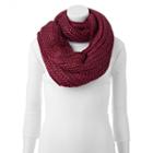 Keds Cable-knit Metallic Infinity Scarf, Women's, Red