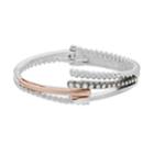 Dana Buchman Tri Tone Bypass Cuff Bracelet, Women's, Multicolor